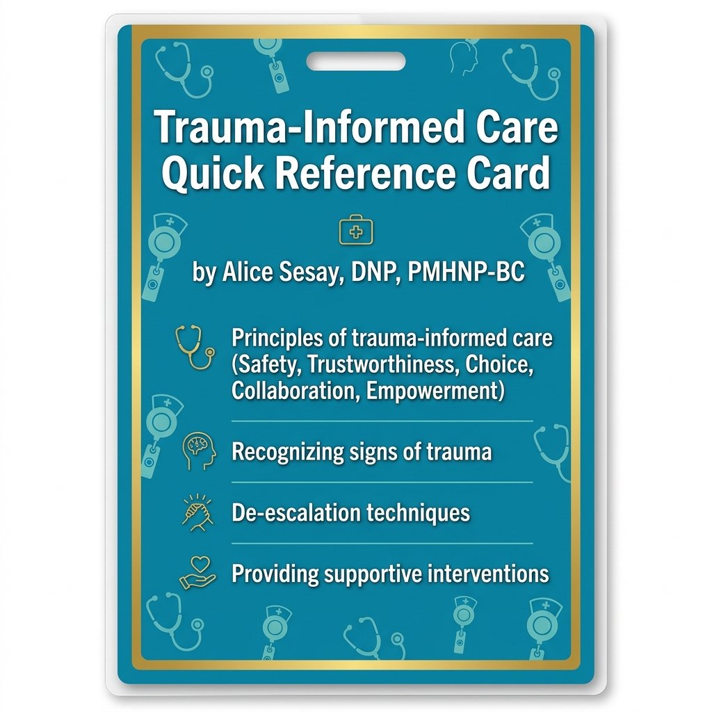 Trauma-Informed Care Quick Reference Card